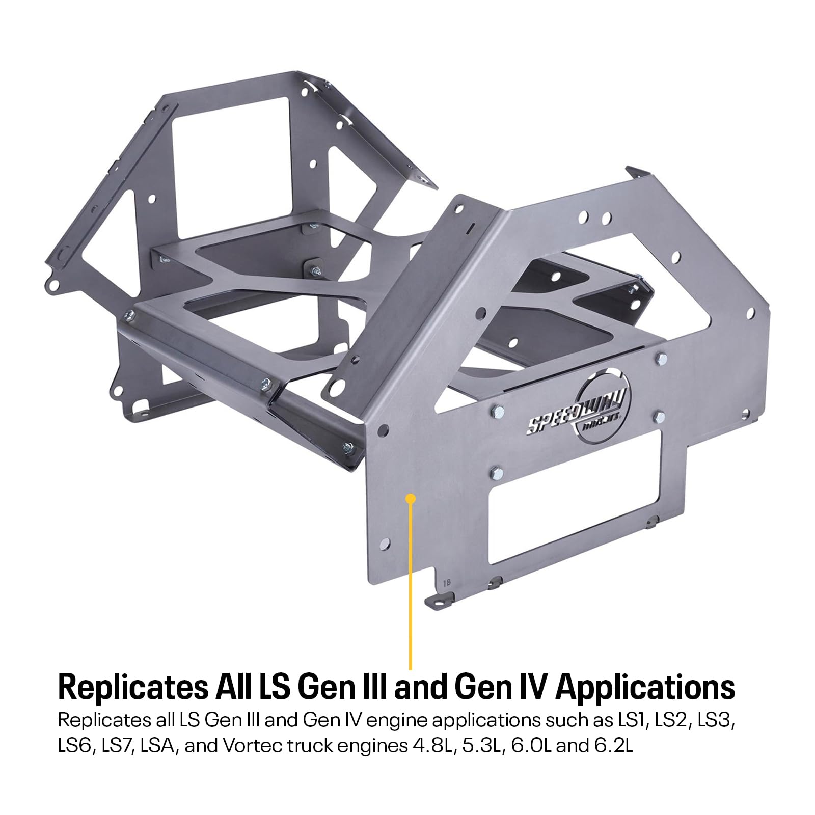 SoloSwap™ Chevy LS Mock Up Engine Swap Short-Block, No Head, Includes Hardware for Easy Assembly, 18 Pounds and Accepts Stock or Aftermarket LS Cylinder Heads