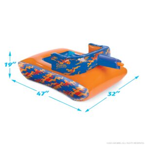 NERF Super Soaker Megaforce Battle Tank Ride-On – Inflatable Pool Float with Pool-Fed Mega Water Blaster