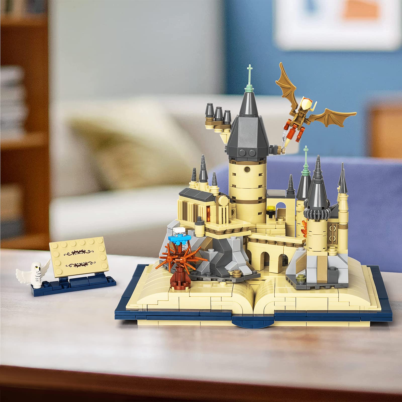 Haiwon Magic Castle Book Building Set, Creative Castle Architecture Building Blocks Toy, Wizarding World Collectible Display Model for Adults, Gift for Boys Girls Kids Aged 8-14 - 749 Pieces