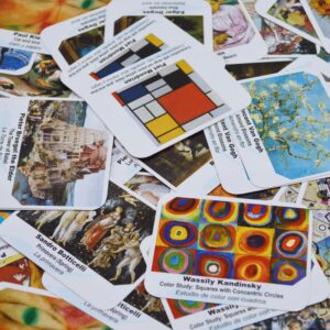 Menique. Memory Matching Game. Famous Paintings Game. 35 Pairs to Match.