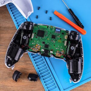 eXtremeRate Drifix Thumbsticks Drift Fix Repair Kit for PS5 Controller BDM-010 BDM-020 BDM-030 BDM-040 BDM-050, Custom Analog Stick Joystick Regulator Circuit Board for PS5 Controller