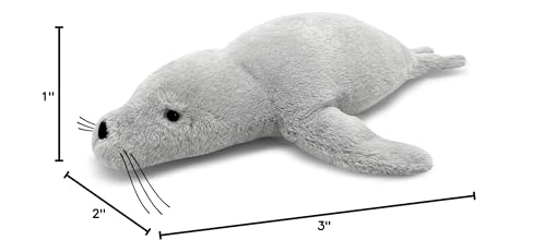 CSVBTRF Weighted Stuffed Animals, 2 lb, 23" Seal Plush Gift for Kids - Grey Hug Seal Plush Animals （Grey, 23"