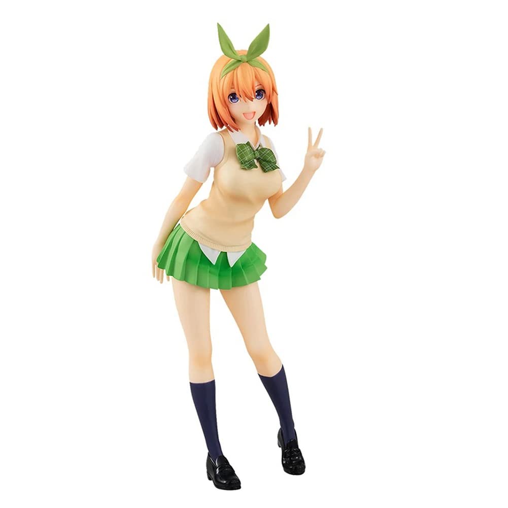 LCDGTJ The Quintessential Quintuplets Anime Figure 5Pcs Set, PVC Collectible Models Desktop Ornaments 17.5cm Girl Uniform Display Statue Toys for Home Decorations & Gifts