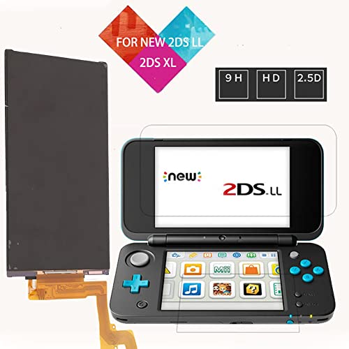 Cuifati Replacemen Screen for New 2DS XL LL, Top LCD Screen Repair Kits 2DS Game Console Screen Replacement for New 2DS XL LL