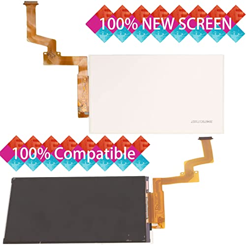 Cuifati Replacemen Screen for New 2DS XL LL, Top LCD Screen Repair Kits 2DS Game Console Screen Replacement for New 2DS XL LL