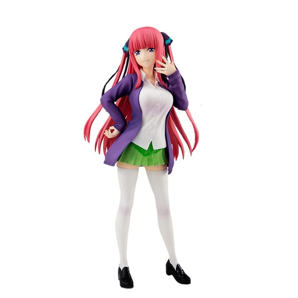 LCDGTJ The Quintessential Quintuplets Anime Figure 5Pcs Set, PVC Collectible Models Desktop Ornaments 17.5cm Girl Uniform Display Statue Toys for Home Decorations & Gifts