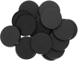 eeclip 100pcs round plastic model bases 50mm or 1.96inch for gaming miniatures or wargames table games mb750