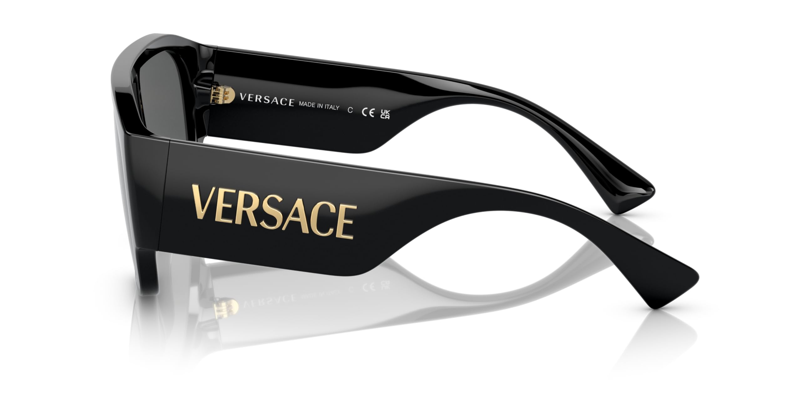 Versace Woman Sunglasses Black Frame, Dark Grey Lenses, 0MM