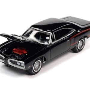 Johnny Lightning JLMC029 Muscle Car VER A 1970 Dodge Coronet Super Bee Black