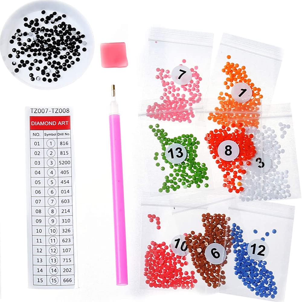 Augweyang 5D Diamond Art Craft Painting Kits for Kids Robot Blocks Mosaic Painting Dots Stickers Paint by Numbers DIY Drawing Arts Crafts Supplies for Children 24Pcs