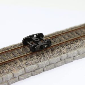 12pcs Model Train Bogie with Plastic Wheels 1:87 HO Scale 33" Model Railway Accessories (Style B)