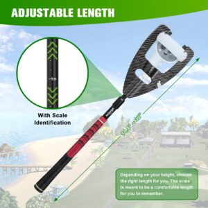 VR Golf Club for Oculus Quest 2 Rift S: Realistic Grip Handle Attachment for Golf Game: Meta Quest 2 Adjustable Length Controller Accessories: Universal Left and Right Controllers