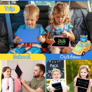 TEKFUN Kids Toys, 2Pcs LCD Writing Tablet with 4 Stylus, 8.5in Erasable Doodle Board Mess Free Drawing Pad for Kids, Car Trip Educational Toys Birthday for 3 4 5 6 7 Girls Boys