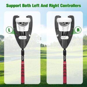 VR Golf Club for Oculus Quest 2 Rift S: Realistic Grip Handle Attachment for Golf Game: Meta Quest 2 Adjustable Length Controller Accessories: Universal Left and Right Controllers