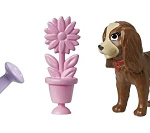 Polly Pocket Travel Toy with 3-inch Doll & 18 Accessories, Puppy & Flower-Themed Fashion Pack