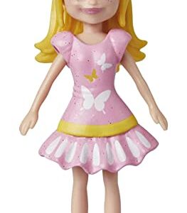 Polly Pocket Travel Toy with 3-inch Doll & 18 Accessories, Puppy & Flower-Themed Fashion Pack