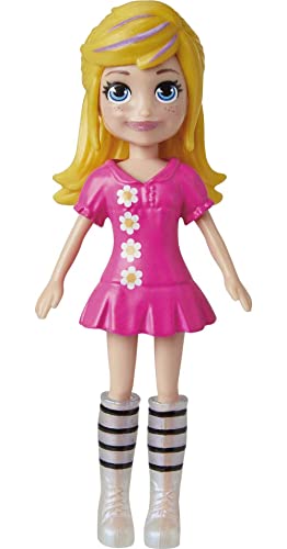 Polly Pocket Travel Toy with 3-inch Doll & 18 Accessories, Puppy & Flower-Themed Fashion Pack