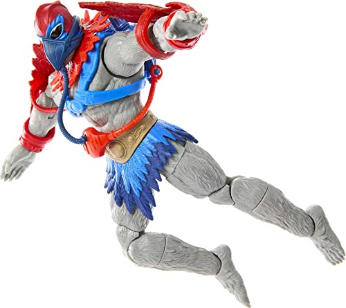 Masters of the Universe Masterverse Action Figure, Stratos Toy Collectible with Articulation & Accessories, 7 inch