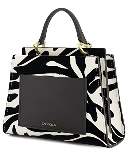 Zac Posen Earthette Small Double Compartment, Multi White Black