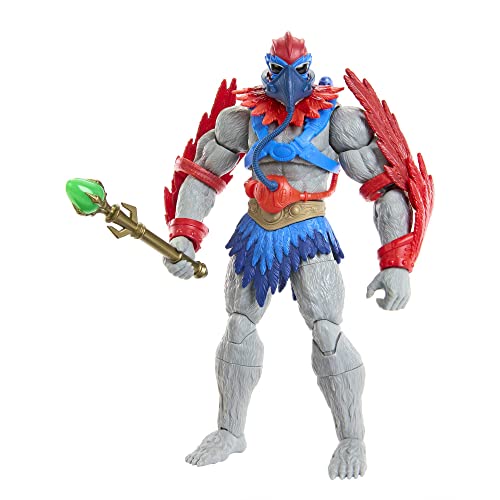 Masters of the Universe Masterverse Action Figure, Stratos Toy Collectible with Articulation & Accessories, 7 inch