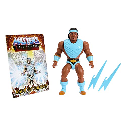 Masters of the Universe Origins Action Figure & Accessory, Rise of the Snake Men Bolt-Man with Mini Comic Book, 5.5 inch