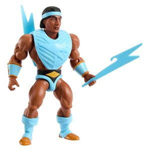 Masters of the Universe Origins Action Figure & Accessory, Rise of the Snake Men Bolt-Man with Mini Comic Book, 5.5 inch