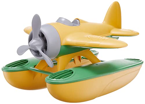 Green Toys Airplane Blue - Seaplane Yellow Bundle