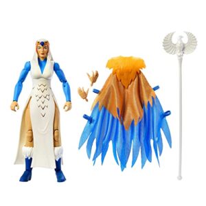 masters of the universe masterverse action figure, sorceress toy collectible with articulation & accessories, 7 inch