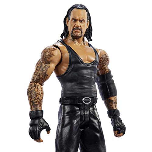 Mattel WWE WrestleMania Undertaker Action Figure , Collectible with 10 Points Articulation & Life-like Detail, 6-inch