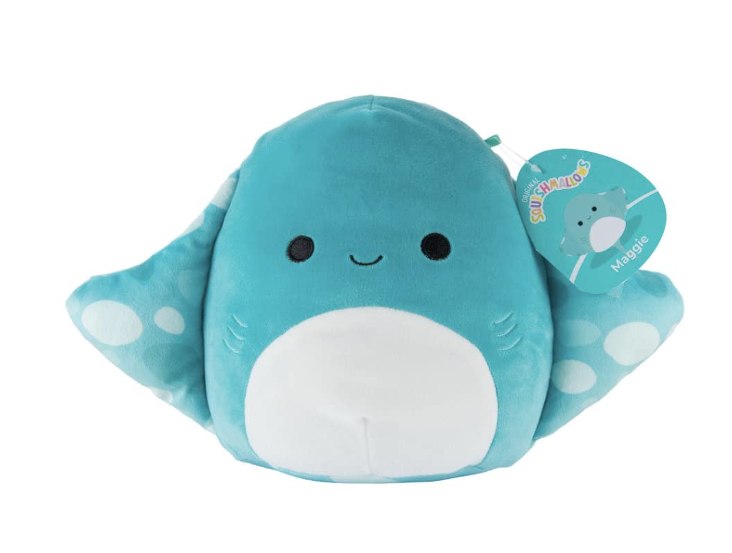 Squishmallows Official Kellytoy Plush 8 Inch Squishy Soft Plush Toy Animals (Maggie The Stingray with Spots)