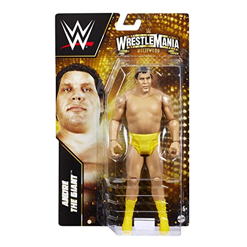 Mattel WWE WrestleMania Andre the Giant Action Figure , Collectible with 10 Points Articulation & Life-like Detail, 6-inch