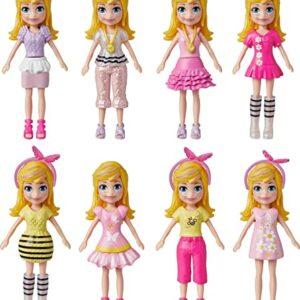 Polly Pocket Travel Toy with 3-inch Doll & 18 Accessories, Puppy & Flower-Themed Fashion Pack