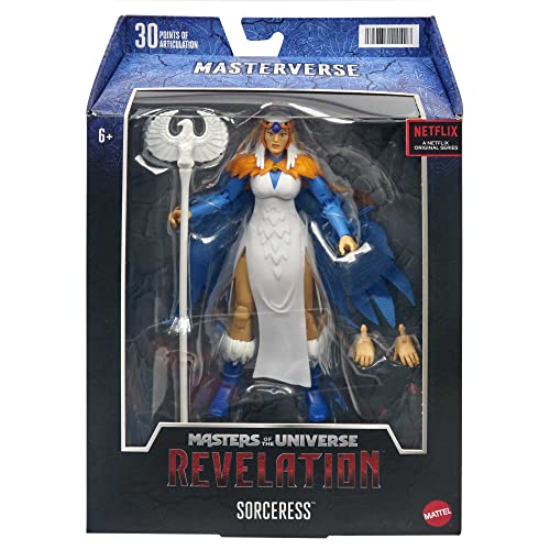 Masters of the Universe Masterverse Action Figure, Sorceress Toy Collectible with Articulation & Accessories, 7 inch