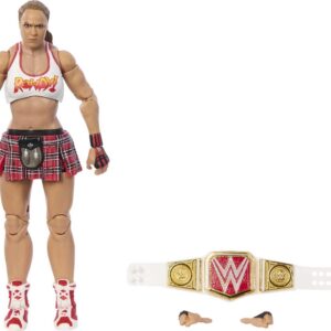 Mattel WWE Ronda Rousey Top Picks Elite Collection Action Figure, Articulation & Life-Like Detail, Interchangeable Accessories, 6-inch