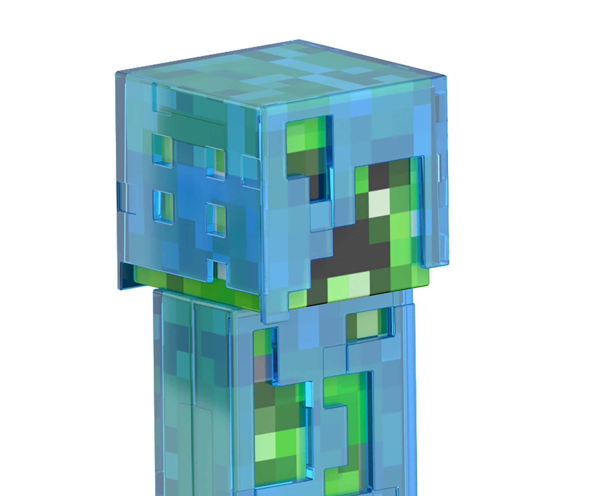 Mattel Minecraft Diamond Level Creeper Action Figure & Die-Cast Accessories, Collectible Toy Inspired by Video Game, 5.5 inch