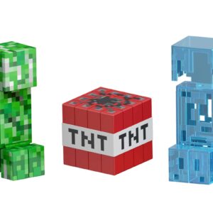 Mattel Minecraft Diamond Level Creeper Action Figure & Die-Cast Accessories, Collectible Toy Inspired by Video Game, 5.5 inch