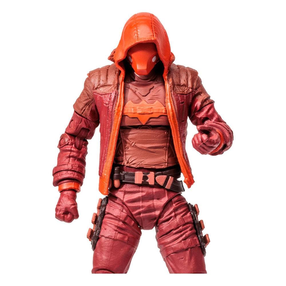 McFarlane Toys, DC 7-inch Gold Label Red Hood Figure Action Figure with 22 Moving Parts, Collectible DC Batman Arkham Knight Figure with Stand Base and Unique Collectible Character Card – Ages 12+