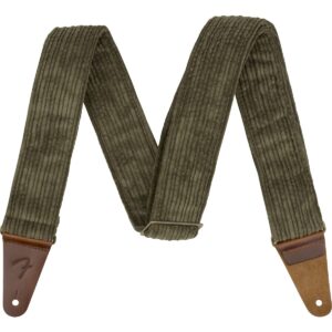 fender corduroy strap, 2in, antique olive