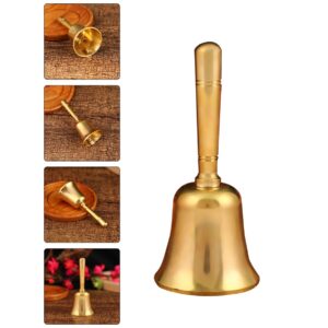 Milisten Call Service Bell 4pcs Brass Handbell Classroom Attention Hand Call Bell Customer Bell Hand Service Bell Bar Bell Animal Toys Practical Hand Bells Telephone Elder Table Bell