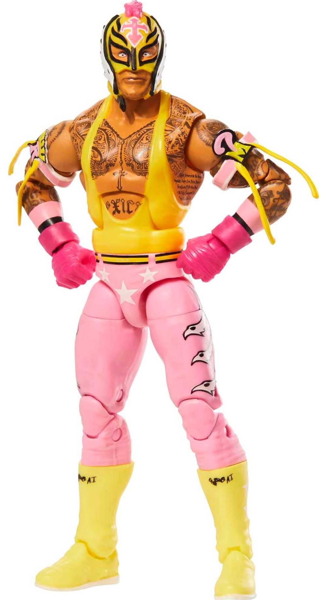 Mattel WWE Rey Mysterio Top Picks Elite Collection Action Figure, Articulation & Life-Like Detail, Interchangeable Accessories, 6-in