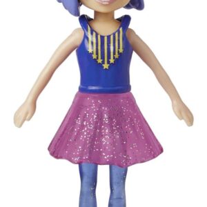 Polly Pocket Travel Toy with 3-inch Doll and 18 Accessories, Puppy and Star-Themed Fashion Pack Playset