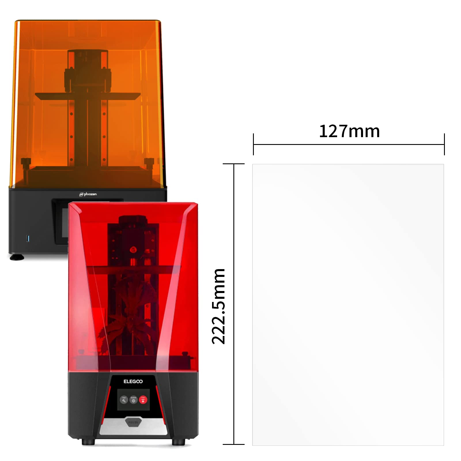 Chitu Systems 3Pcs Protect Films for Sonic Mighty 8K& Saturn 2 10.1 Inches Resin 3D Printers LCD Screen Protector (Sonic Mighty 8K& Saturn 2)