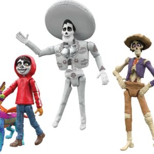 Disney Pixar Coco Storyteller Action Figure Multi-Pack, Miguel Hector Ernesto Dante In the Land of the Dead, Posable Movie Toys