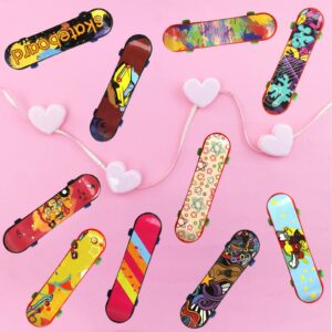 ceiba tree Valentines Day Cards with Finger Skateboards for Kids Classroom Exchange Party Favors