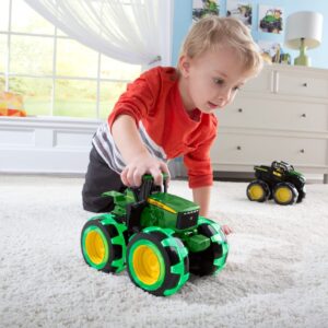 John Deere Tractor - Monster Treads Lightning Wheels - Motion Activated Light Up Monster Truck Toy - John Deere Toys - Frustration Free Packaging - Kids Outdoor Toys Ages 3 Years and Up