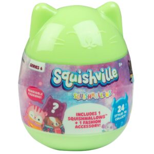 squishville by squishmallows series 6 - assorted single - mini plush & accessories - official kellytoy - cute and soft stuffed animal toy - great gift & stocking stuffer for kids