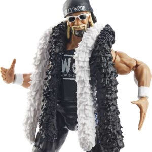 Mattel WWE "Hollywood" Hulk Hogan WrestleMania Elite Collection Action Figure with Accessory & "Mean" Gene Okerlund Build-A-Figure Parts, 6-inch