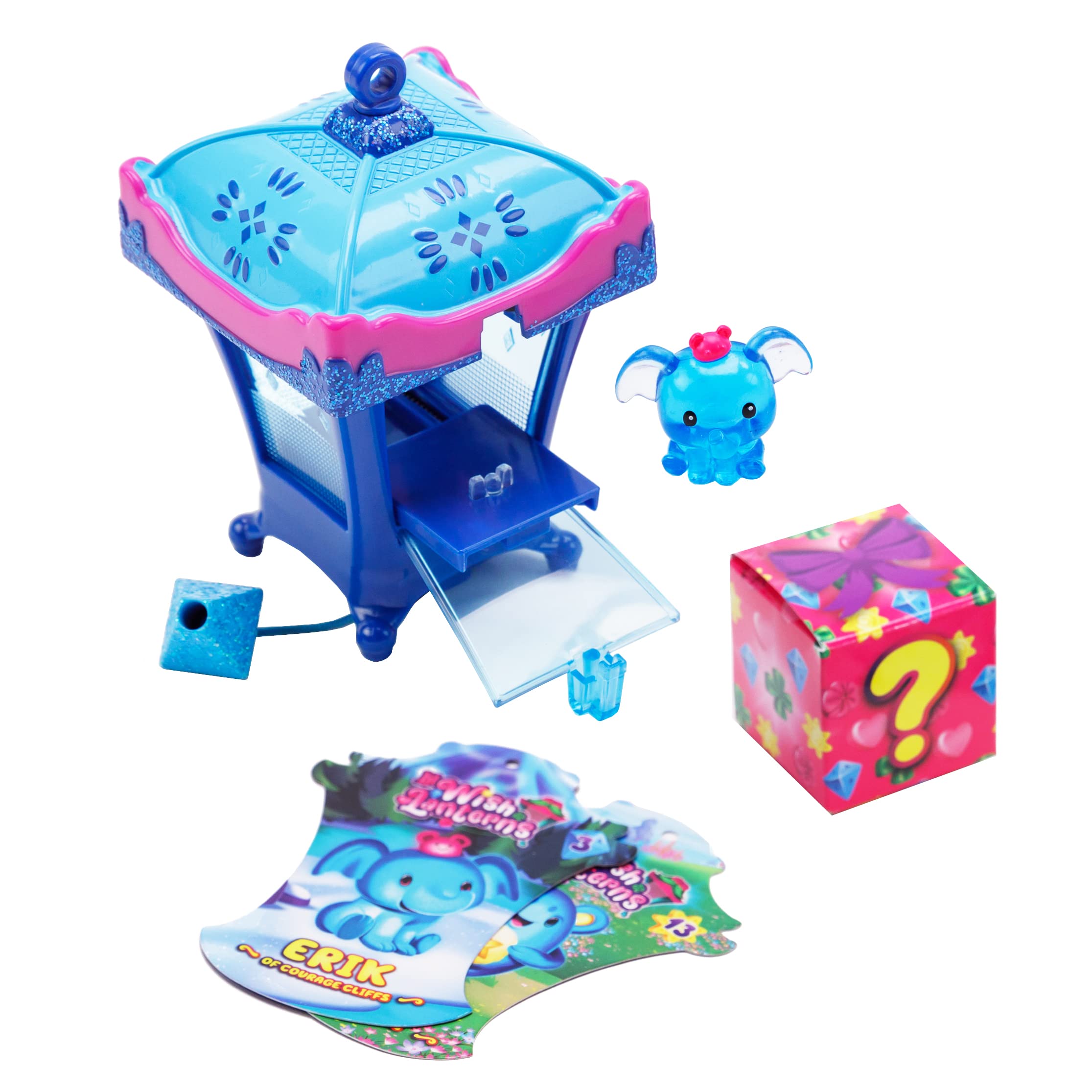 Lil Wish Lanterns Starter Pack with Lantern and 2 Characters, Mystery Toy, Contains 1 Exposed Figure and 1 Random Collectible Figure, Gift for Girls, Light Up Toy, Styles May Vary, Courage Tribe