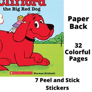 Aurora World Clifford The Big Red Dog 11'' Plush and Paperback Storybook Gift Set