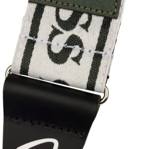 Fender George Harrison All Things Must Pass Logo Guitar Strap, 2in, White/Black